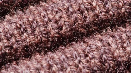 Knitted Warm Grey Sweater or Scarf Macro Close Up Texture Cozy Warm Composition of Wool Fabric