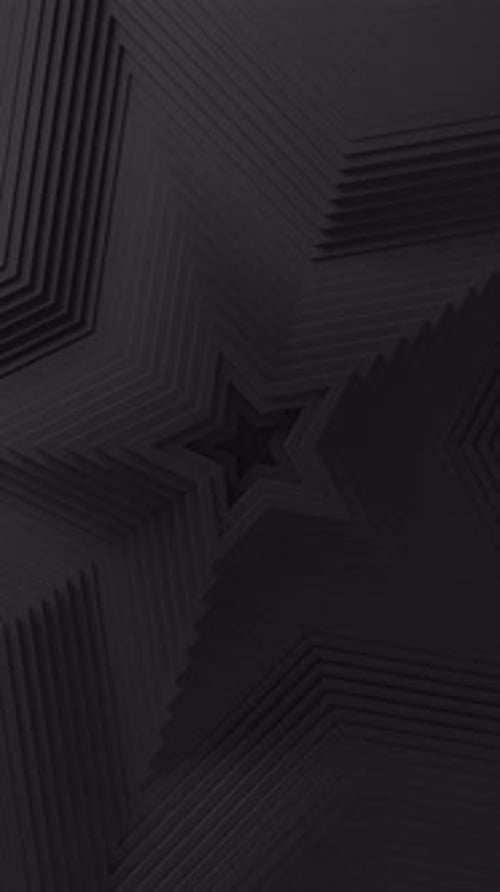 Abstract Animation of Star Shaped Blinds Oscillation with Decay Minimal Dark Clean Corporate