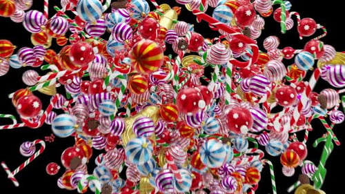 Platzender Weihnachtsschmuck