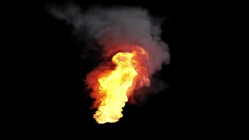 Realistic Fire and Smoke Dynamic VFX Elements