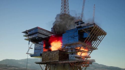 Offshore Oil and Gas Fire Case or Emergency Case