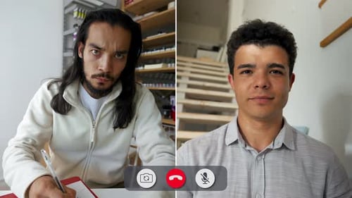 Engaging Discussion Between Two Professionals During Online Call