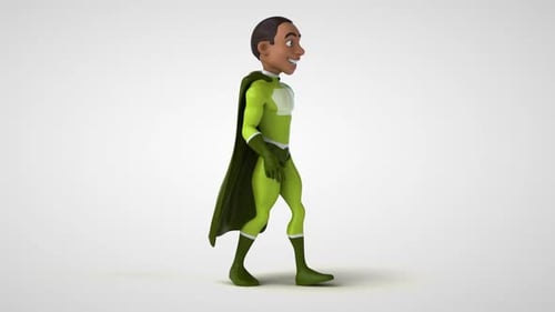 Fun cartoon superhero