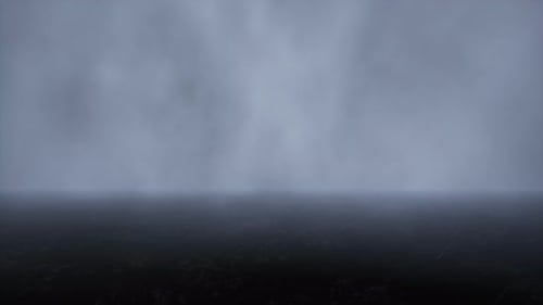 Atmospheric Heavy Rain and Fog Particle Overlay