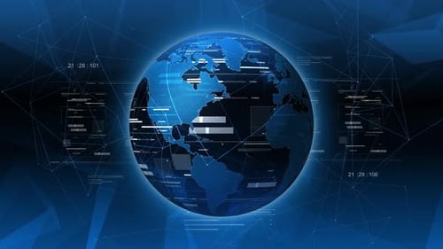 Digital Global Network Rotation with Data Overlay