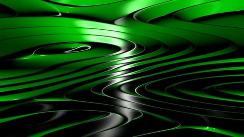 Background with Green and Black Plasma, Unique Design, Reflection, 3D Render, Luxury, Exclusive