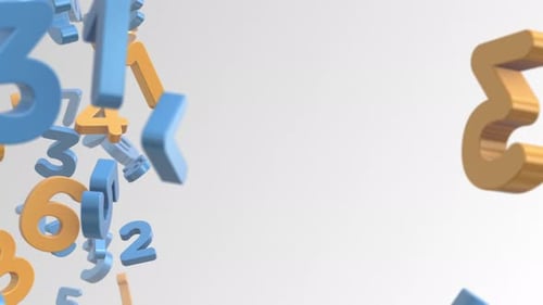 Hintergrundanimation mit fallenden numerischen Zahlen