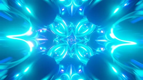 Seamless VJ Loop Featuring Neon Hypnotic and Psychedelic Visuals