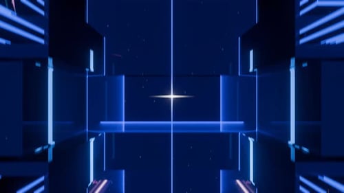 Abstract background endless tunnel, futuristic design, scifi