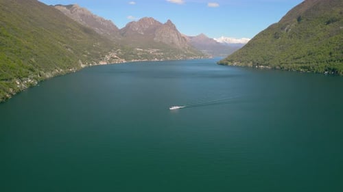 Experience the Breathtaking Aerial View of the Magical Lake Como Located in Beautiful Italy
