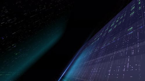 Efeito de túnel Sci Fi Grid 4K Loop