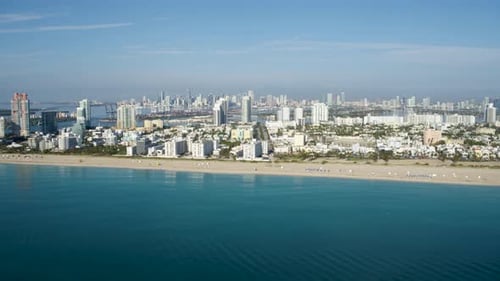 Miami Beach Flyover By Aerial Drone