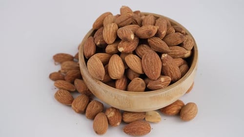 almond close up rotate