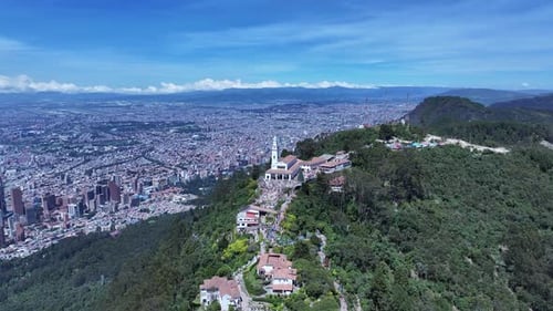 Monserrate Sanctuary At Bogota In Cundinamarca Colombia.