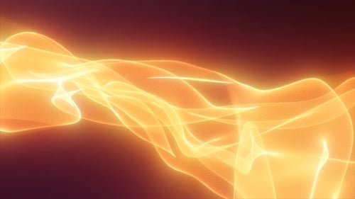 Abstract Glowing Liquid Wave Motion Background