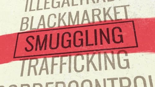 Smuggling 3D Scrolling Title Animation