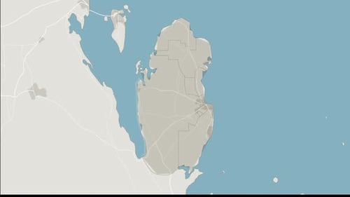 Animated Map Zoom to Qatar with Highlight