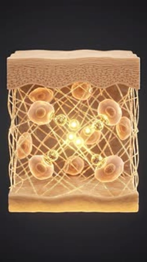 Peptides - Skin Collagen Regeneration Abstract 3D Medical Animation | Manestream Den