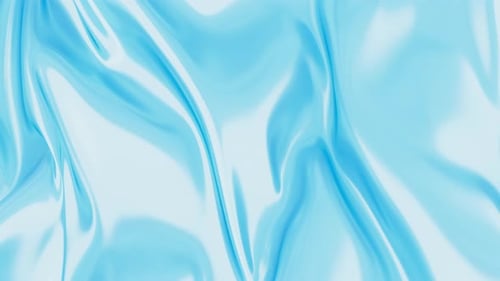 Smooth Flowing Blue Abstract Liquid Animation Background
