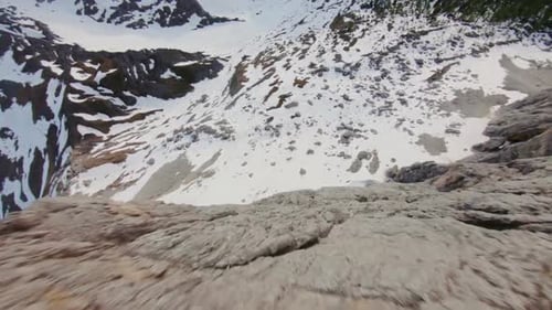 Mountain Landscape With Snow