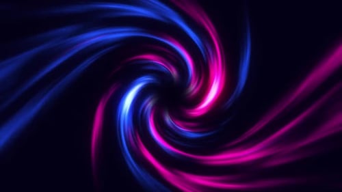 Twisted Abstract Tunnel: 4K, 60fps Video of Blue and Purple Swirling Lines