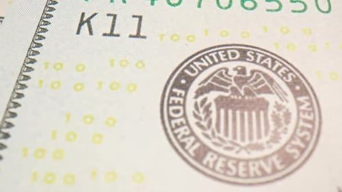 Macro Shot of a One Hundred Dollar Bill