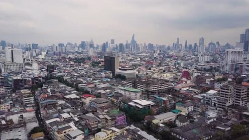 Drone shot near Temple of the Golden mount