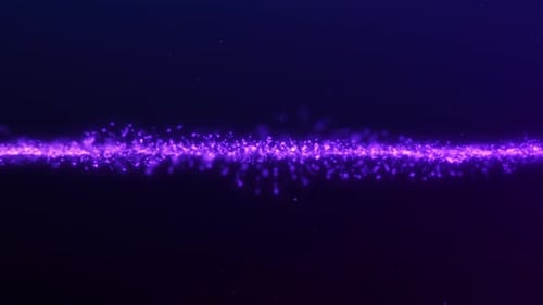 Abstract Glowing Purple Particle Stream Loop Background