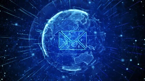 Email Digital Global Technology World Network Connections Background