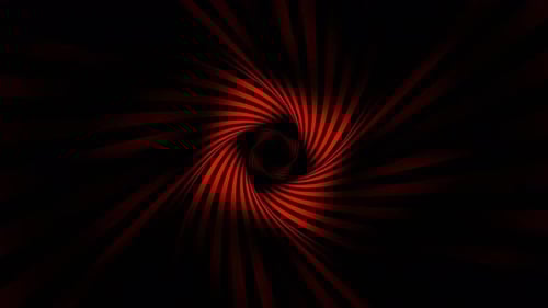 Red Striped Spiral Hypnotic Tunnel Background Vj Loop In 4K
