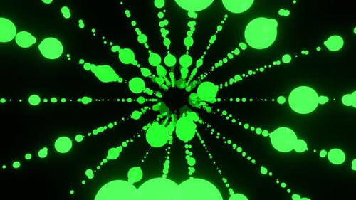 Grüner transformierender Neonblasen-Hintergrund Vj Loop In 4K