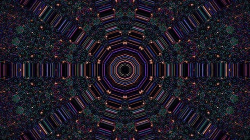 Abstract Geometric Kaleidoscope Loop Background