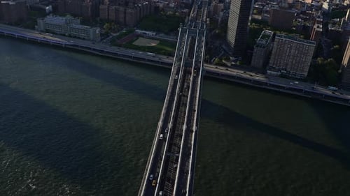 Luftbild der Manhattan Bridge
