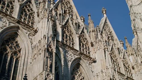 Historic St Stephens Cathedral in Vienna Austria with Beautiful Frescoes