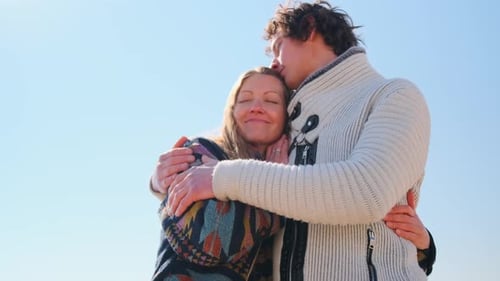 Loving Couple Embracing in Natural Light