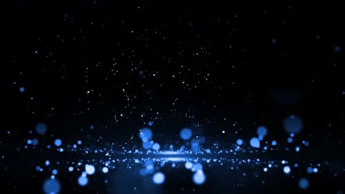 Blue Particles Background Loop