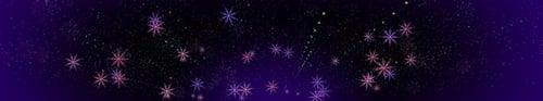 Magical Twinkling Stars Festive Looping Space Background