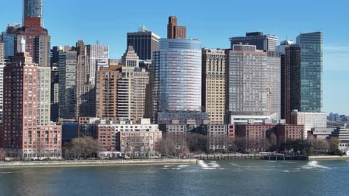 Downtown New York At Manhattan In New York United States.