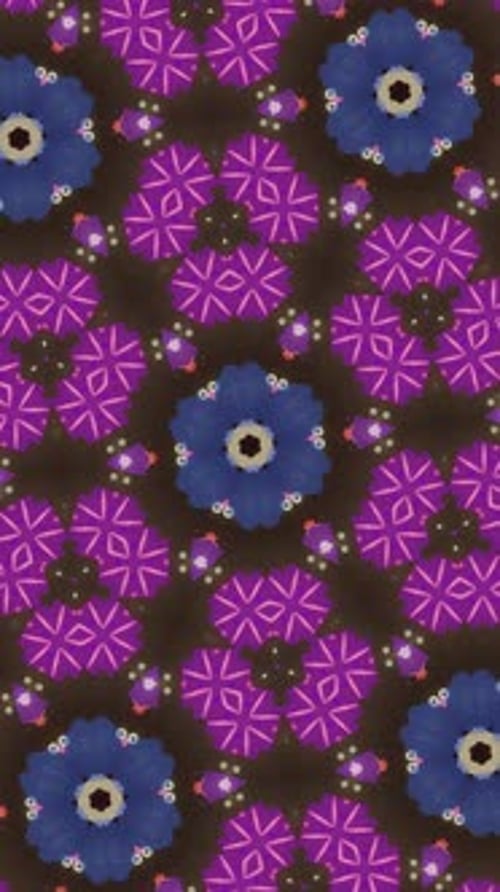 Vertical Looping Blue Pattern 4K