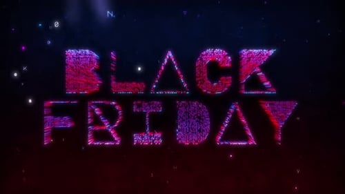Digital Glitch Black Friday Title Animation