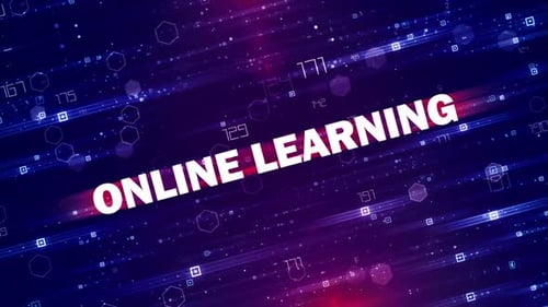 Online Learning Tech Background
