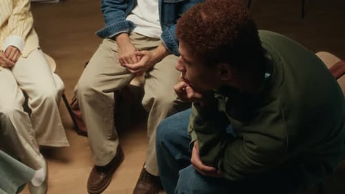 Small Group Seated Together for a Discussion