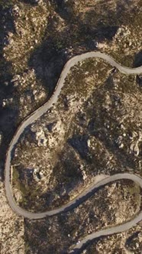 Winding Mountain Road in Portugal