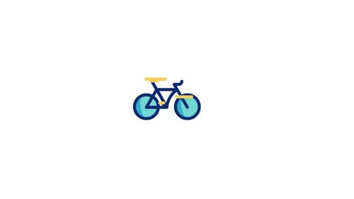 Animiertes Fahrradsymbol
