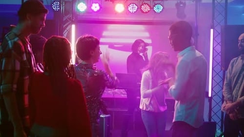 Diverse People Having Fun at Nightclub