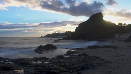 Long exposure timelapse at Playa Penon Del Cura, south of Spain