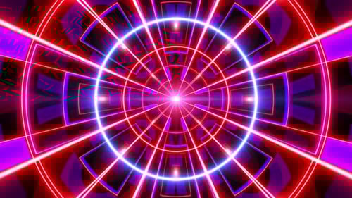 Glowing Geometric Line Vj Loop