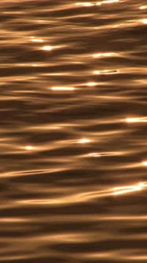 Sun Reflected in Waves Sea