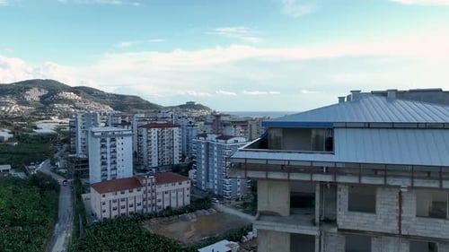 Construction of Houses the Process of Preparing the Facade for Cladding