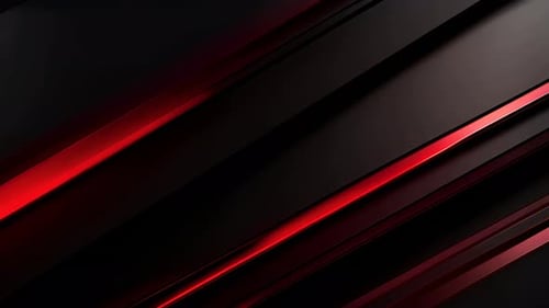 Abstract Red Geometric Lines Motion Background